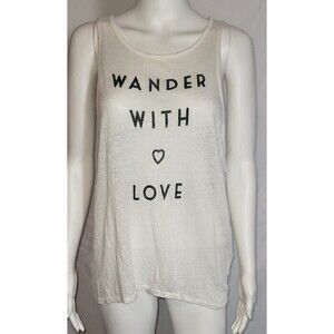 Forever21 Burnout Wander With Love Muscle Tank Top Size M
